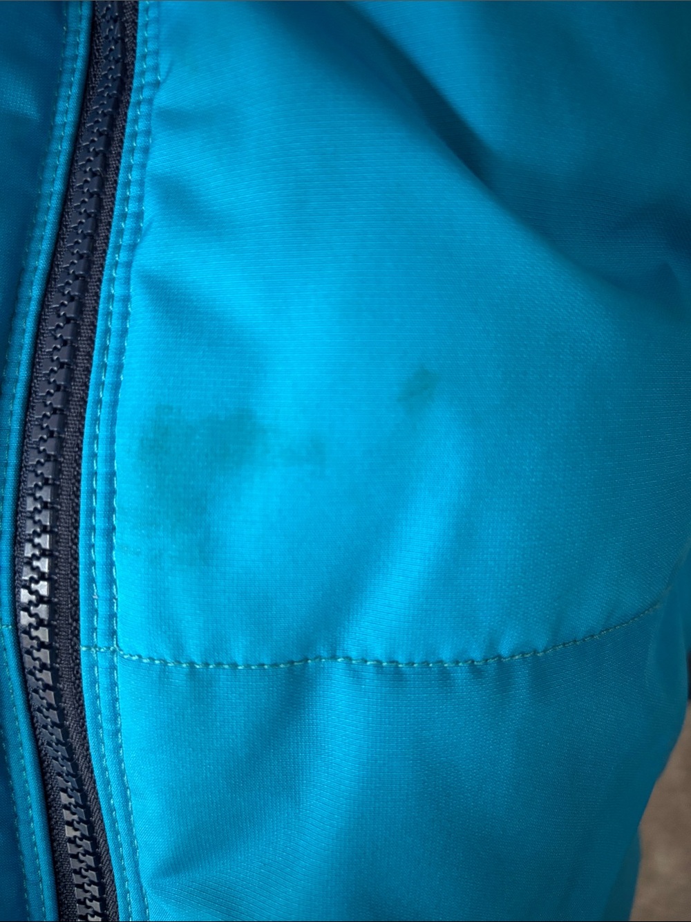 Patagonia Men's Two-Tone Blue Insulated Hooded Puffer Ski Jacket - Picture 3 of 4